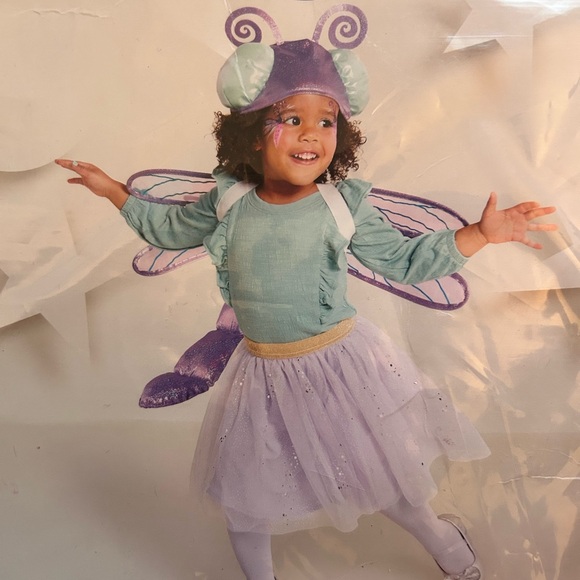 Spirit Toddler Dragonfly Costume - Purple and White - Picture 2 of 3